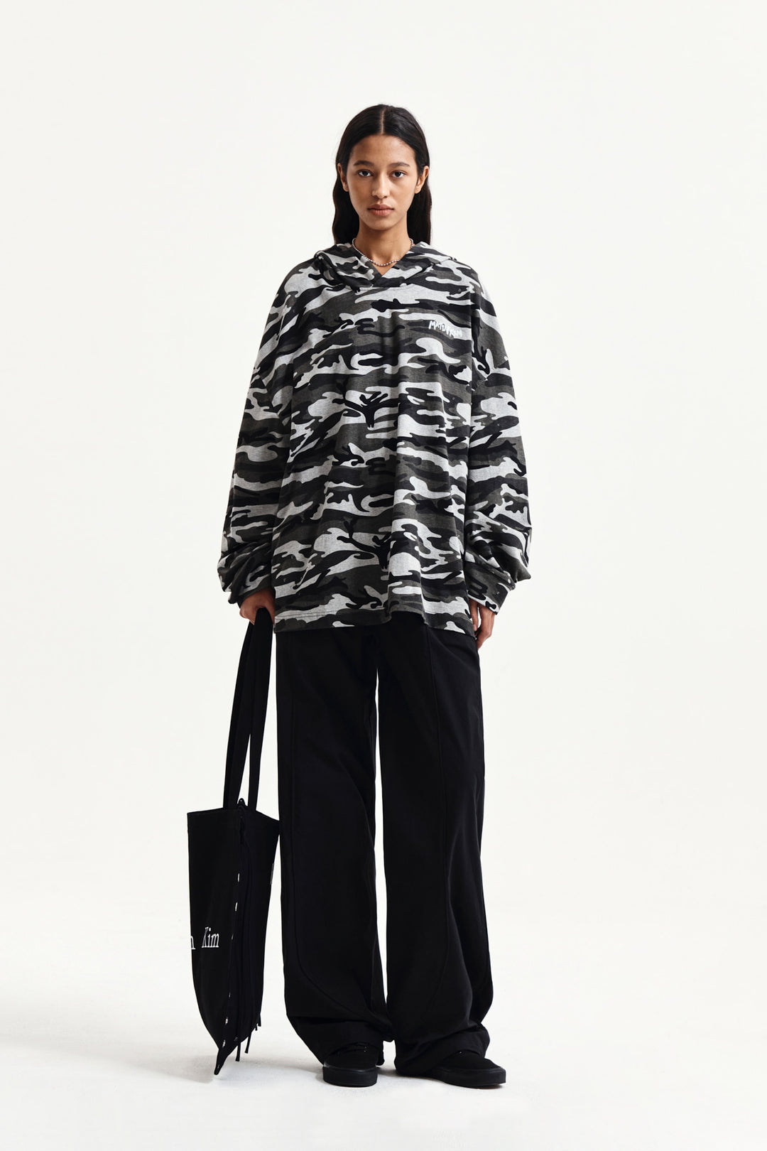 Matin Kim Multi Panel Wide Pants — Black
