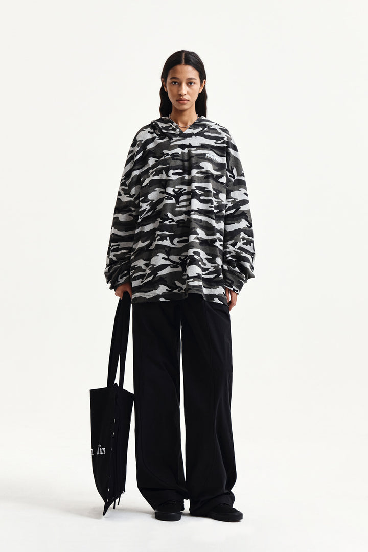 Matin Kim Multi Panel Wide Pants — Black