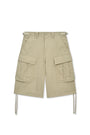 Matin Kim Utility Cargo Bermuda Shorts — Beige