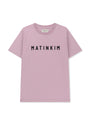 Matin Kim Applique Felt Logo Top — Pink