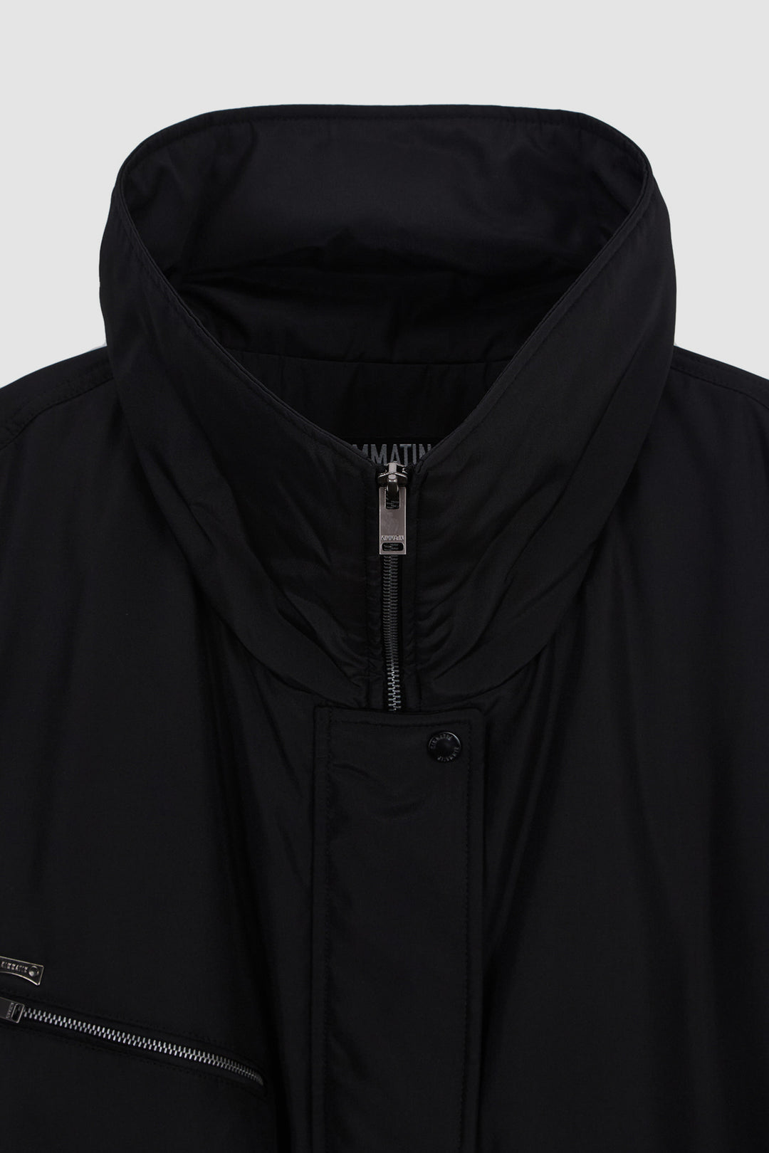 KIMMATIN Highneck Oversize Padded Jumper — Black
