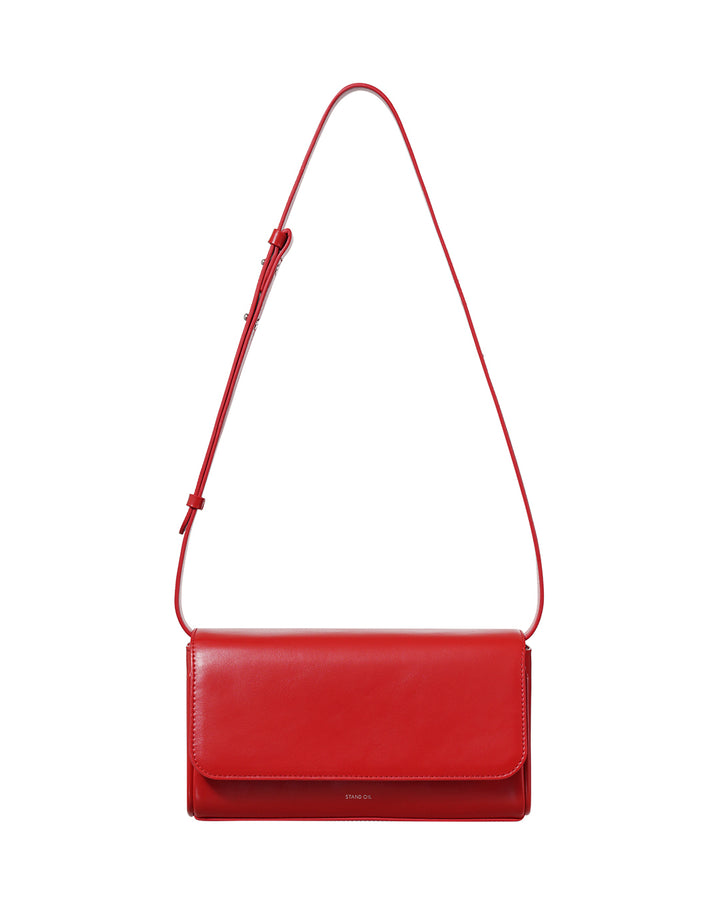 Stand Oil Butter Bag — Sculptural Crossbody — Tomato