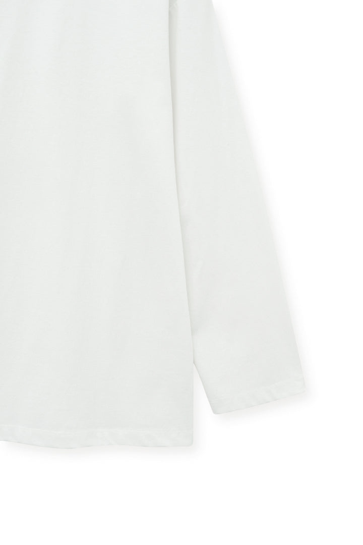 Matin Kim Tuck Point Long Sleeve Top — White