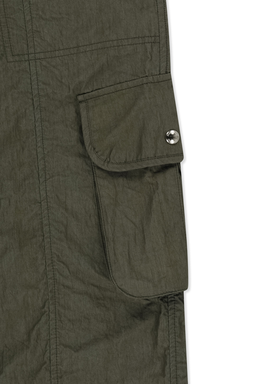 Matin Kim Crinkle Capri Pants — Khaki