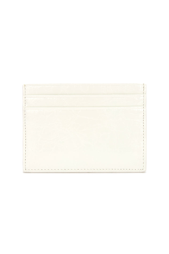Matin Kim Glossy Card Wallet — Ivory