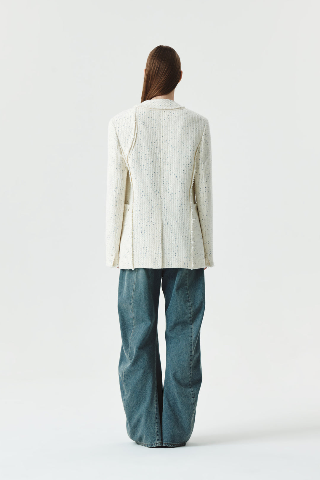 KIMMATIN Line Point Drapery Denim — Blue