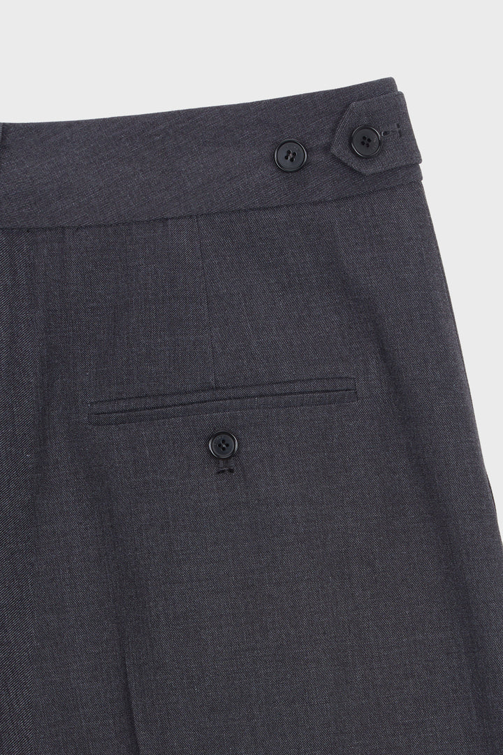 KIMMATIN Cargo Detail Bermuda Shorts — Charcoal