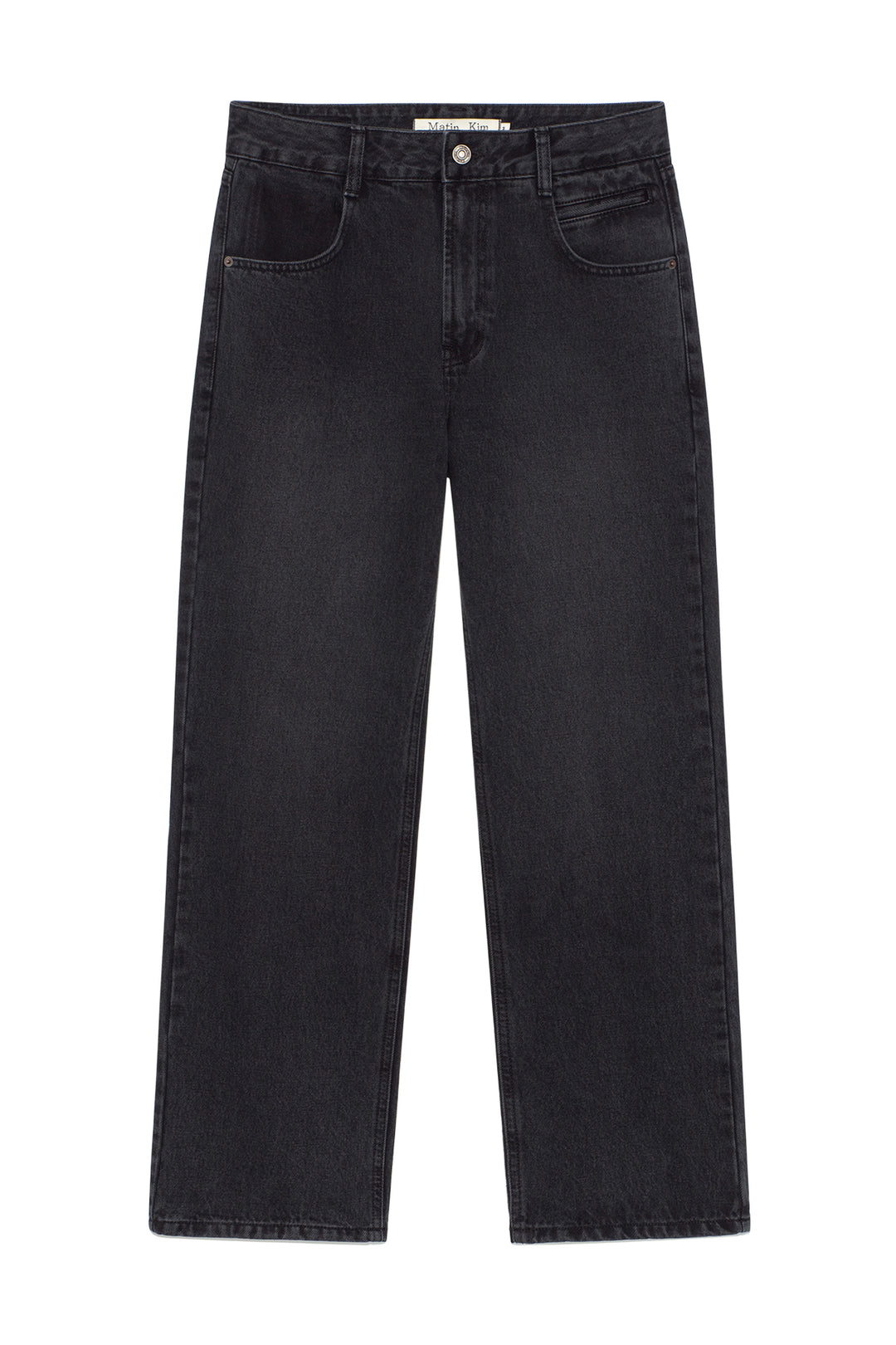 Matin Kim Pocket Washed Point Denim — Black