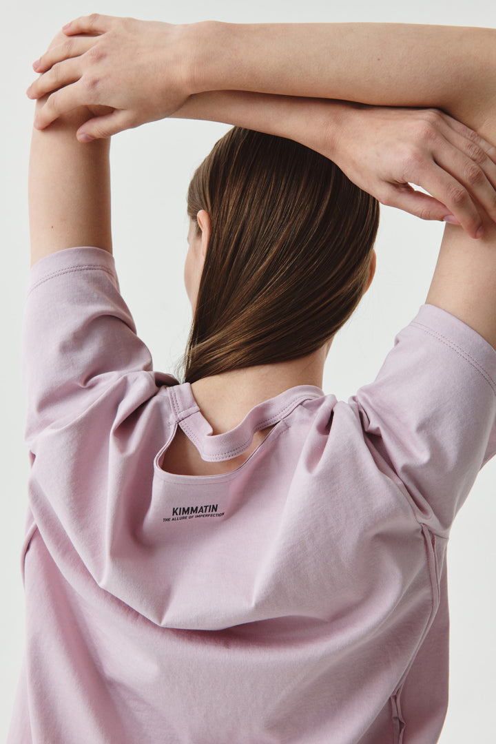 KIMMATIN Campaign Printing Top — Pink