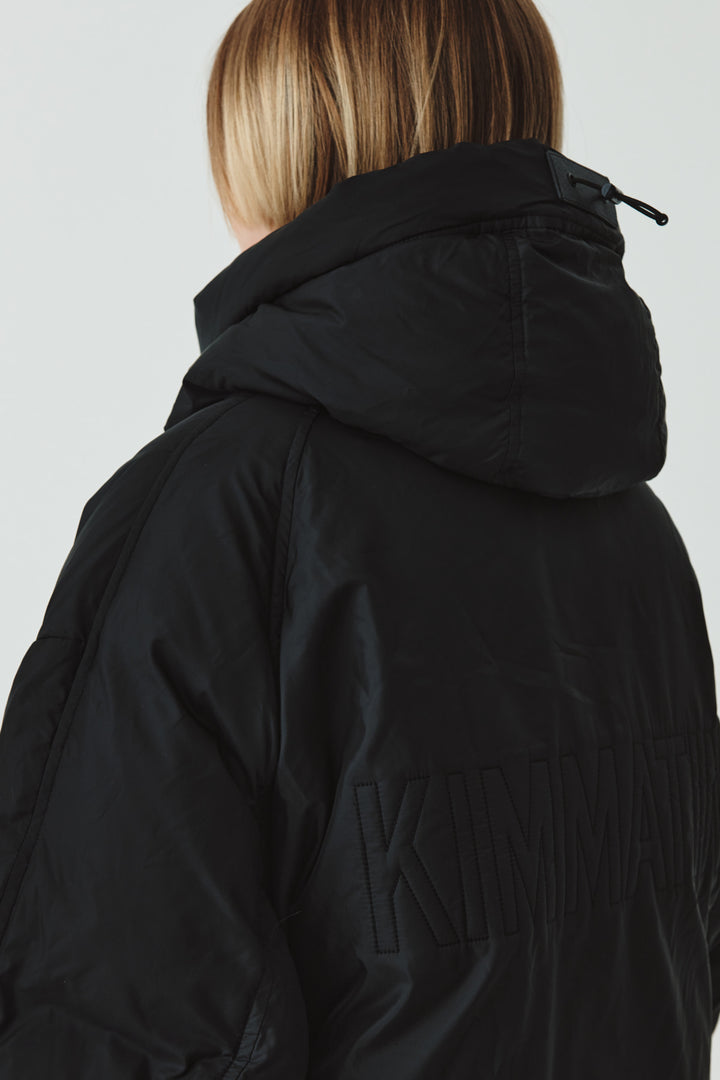 KIMMATIN Logo Padded Goose Down Jumper — Black