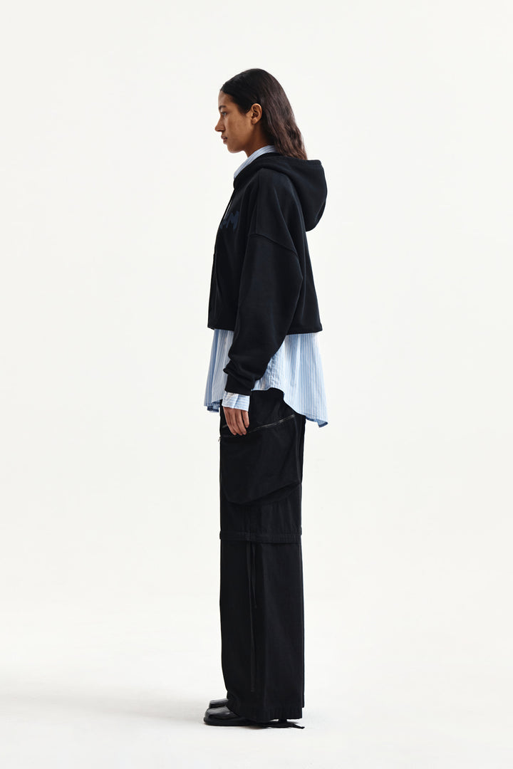 Matin Kim Detachable Cargo Pants — Black