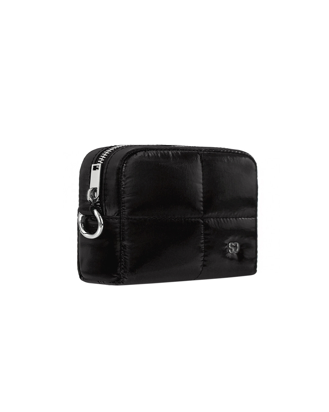 Stand Oil Bubble Pouch — Quilted Nylon Mini — Black