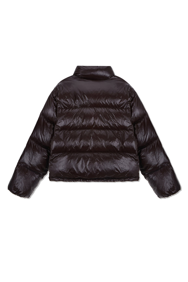 Matin Kim Small Logo Volume Down Jumper — Brown
