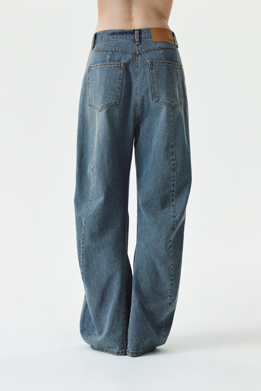KIMMATIN Line Point Drapery Denim — Blue
