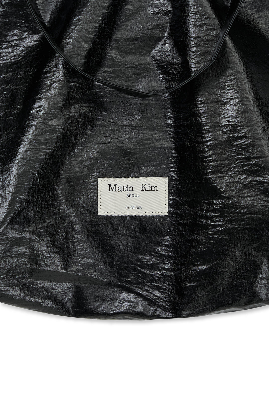 Matin Kim Glossy Light Two Way Bag — Black