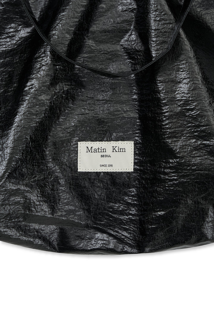 Matin Kim Glossy Light Two Way Bag — Black