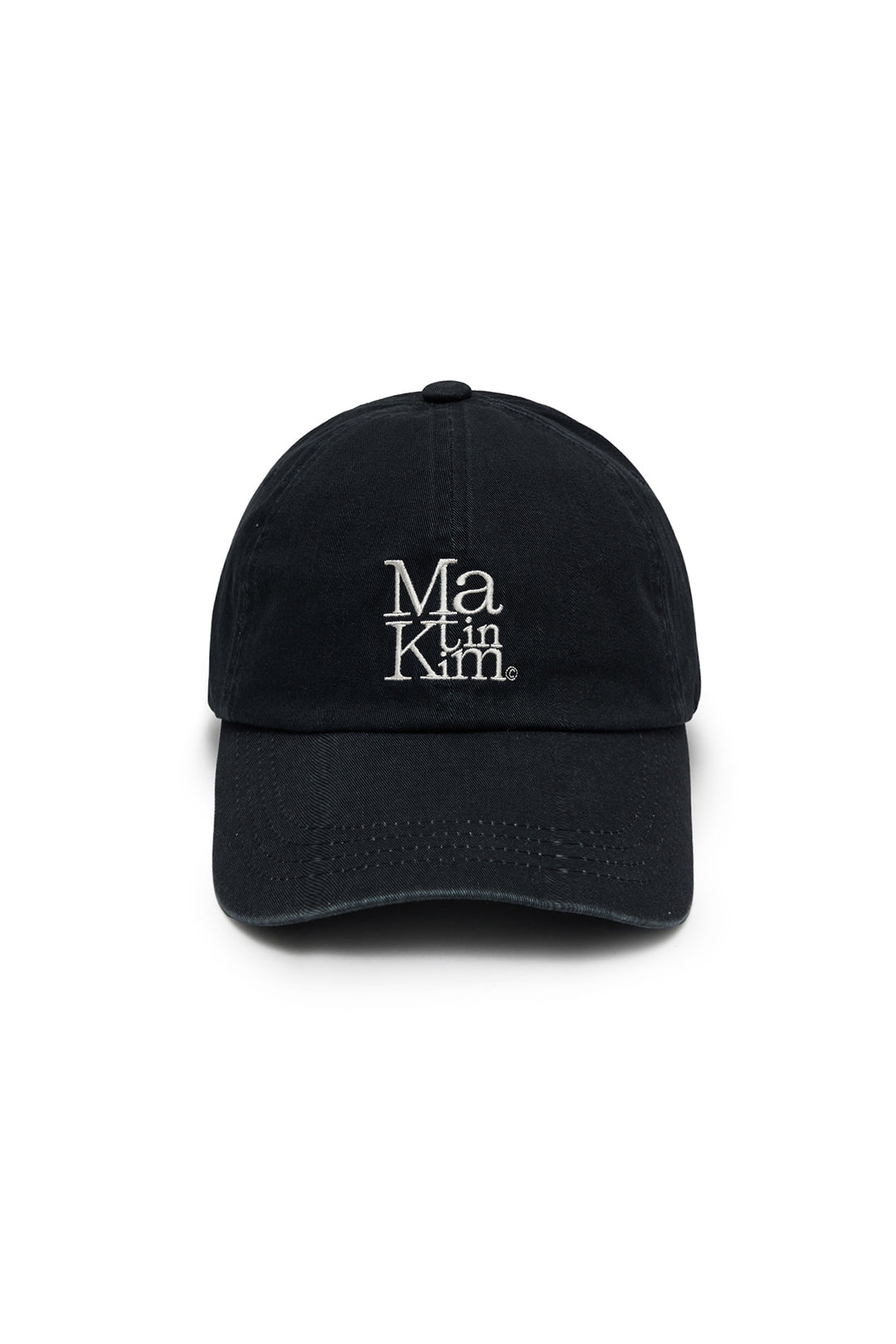 Matin Block Logo Ball Cap — Dark Navy
