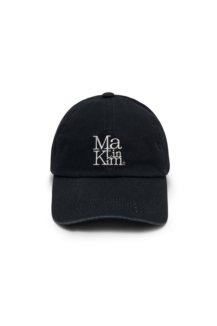 Matin Block Logo Ball Cap — Dark Navy