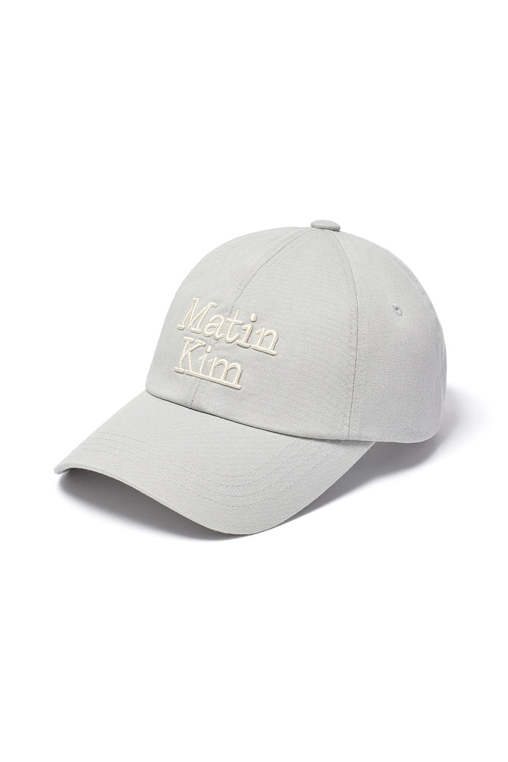 Matin Kim Volume Logo Ball Cap — Gray