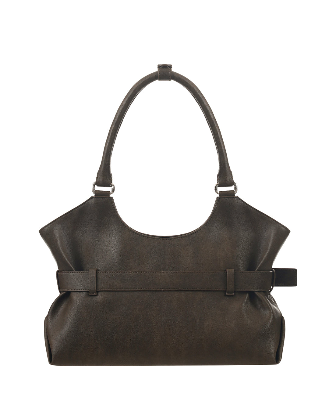 Stand Oil Lene Bag · Wrinkled Leather Crossbody — Brown