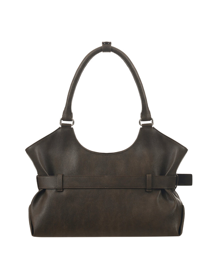 Stand Oil Lene Bag · Wrinkled Leather Crossbody — Brown