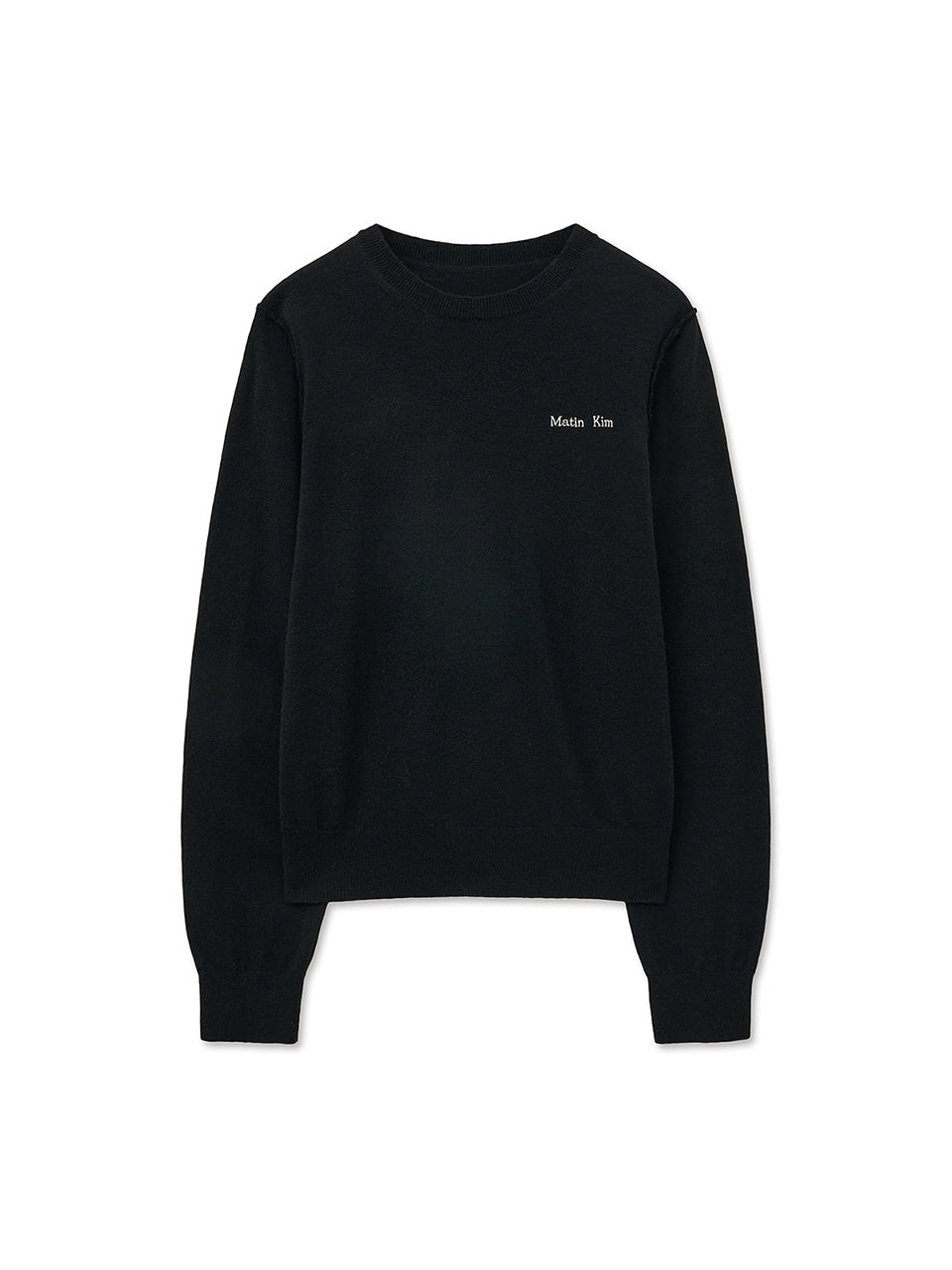 Matin Kim Cashmere Blended Round Knit — Olive