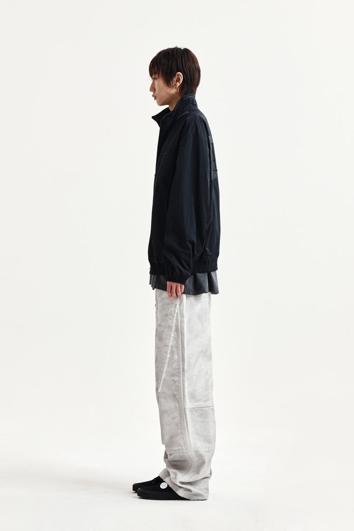 Matin Kim Embroidery Back Logo Jumper — Black