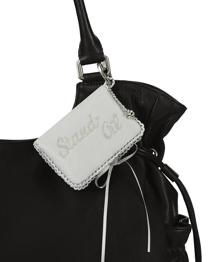 Stand Oil Memory Fluffy Keyring — Silver