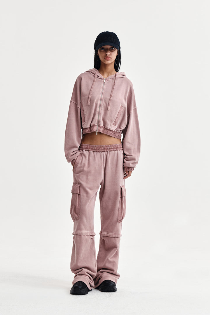 Matin Kim Pigment Dyed Cargo Pants — Pink