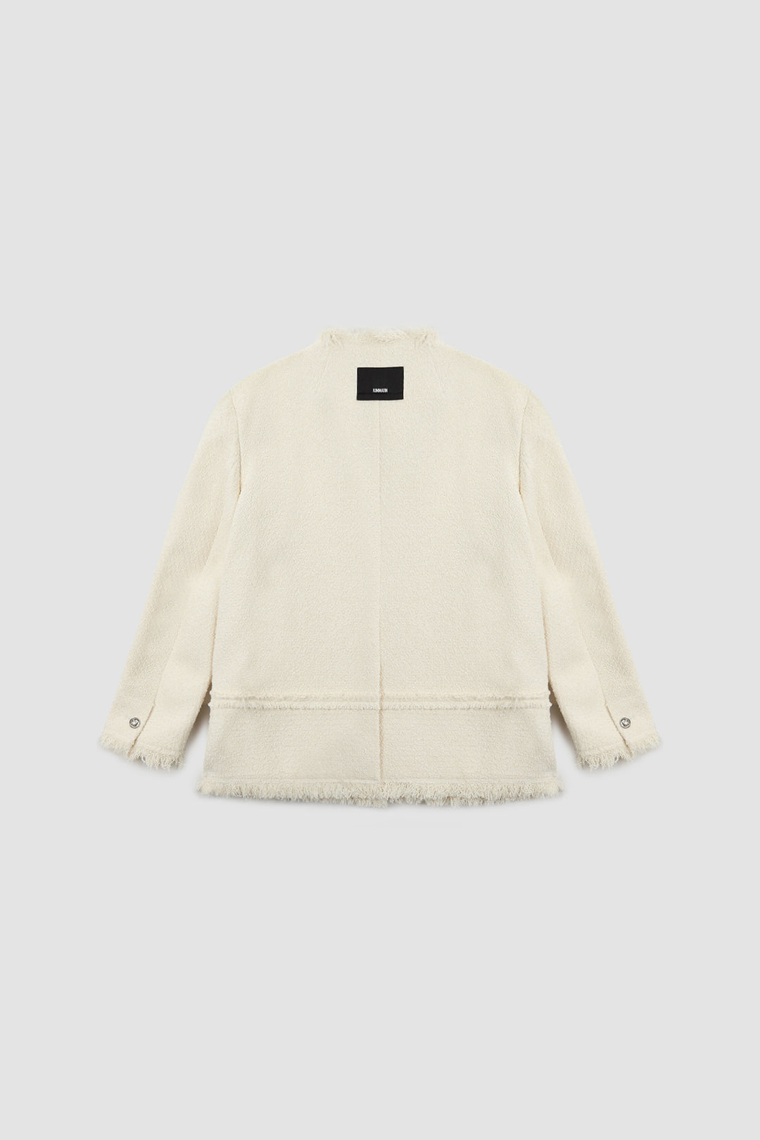 KIMMATIN Patch Pocket Tweed Jacket — Ivory