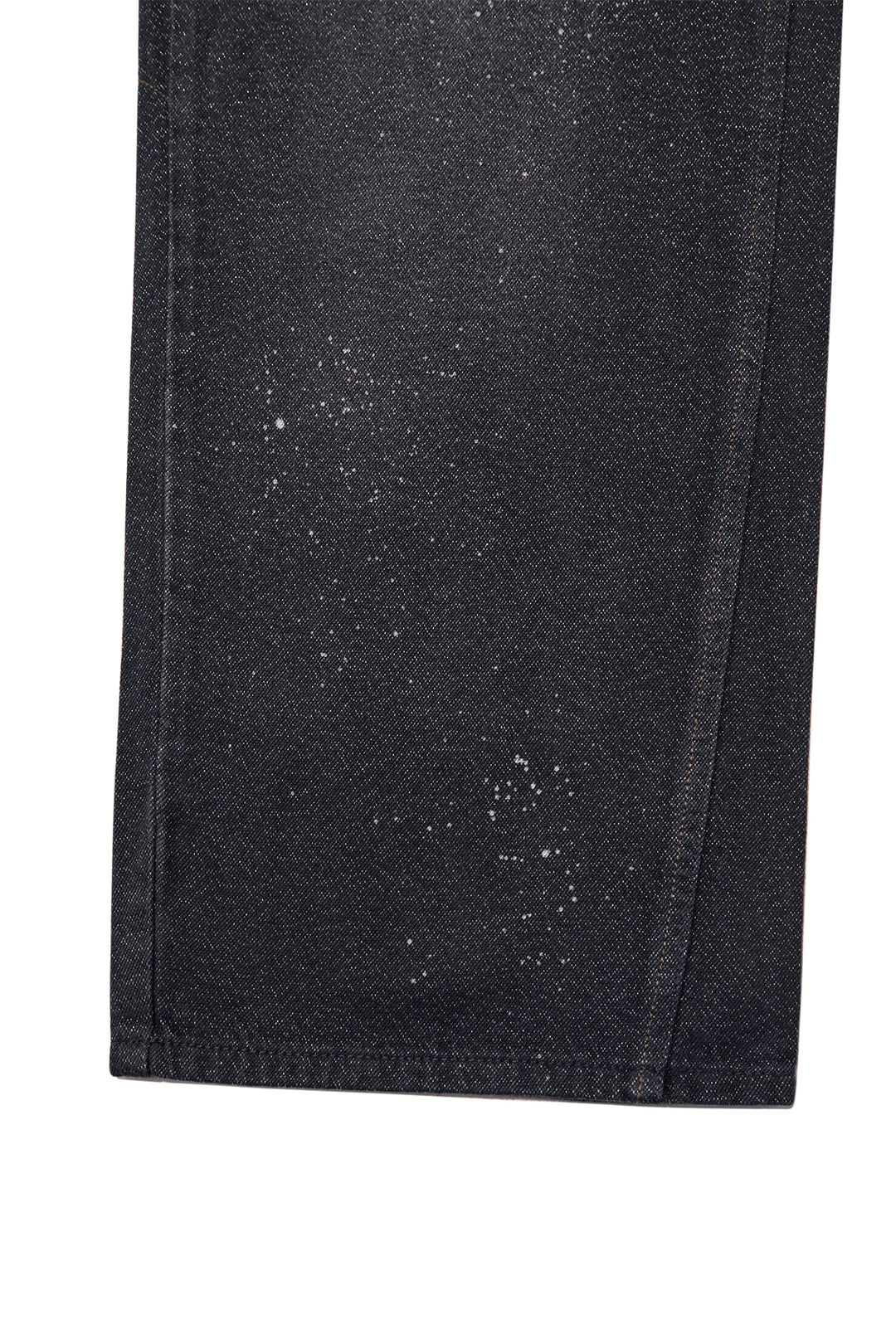 Matin Kim Back Line Point Soft Shiny Denim — Navy blue