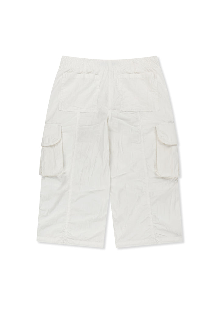 Matin Kim Crinkle Capri Pants — White