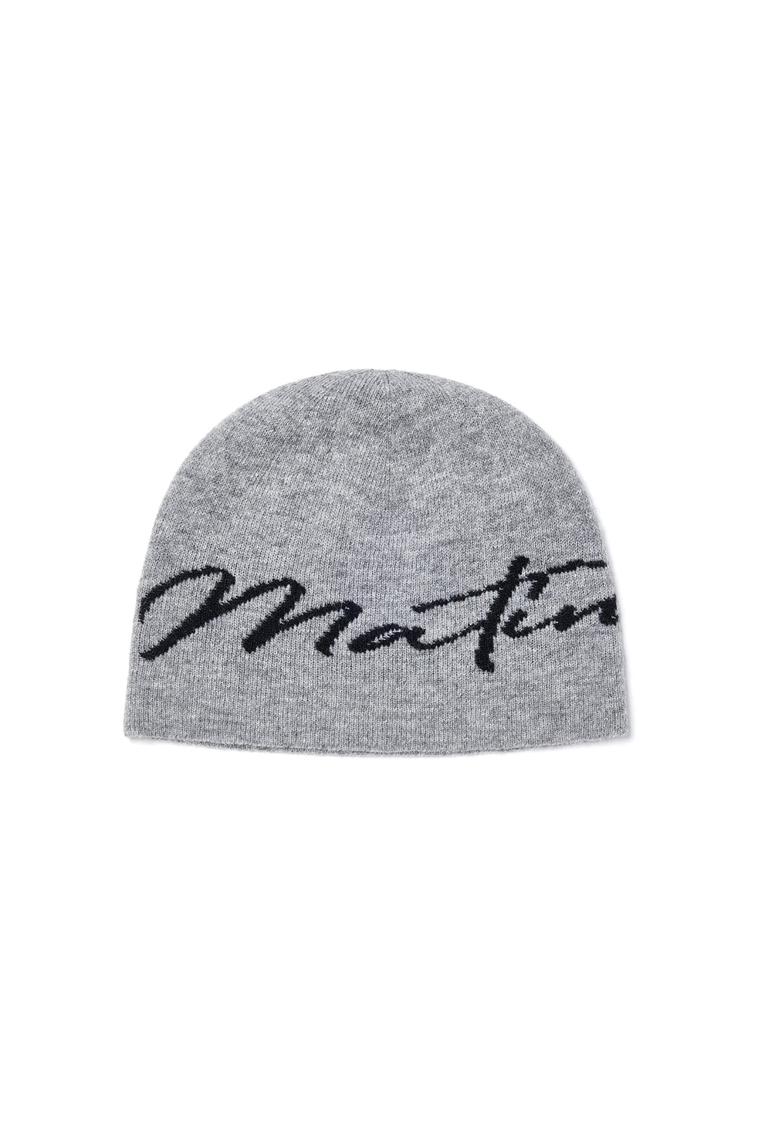 Matin Kim Logo Script Beanie — Gray
