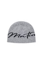 Matin Kim Logo Script Beanie — Gray