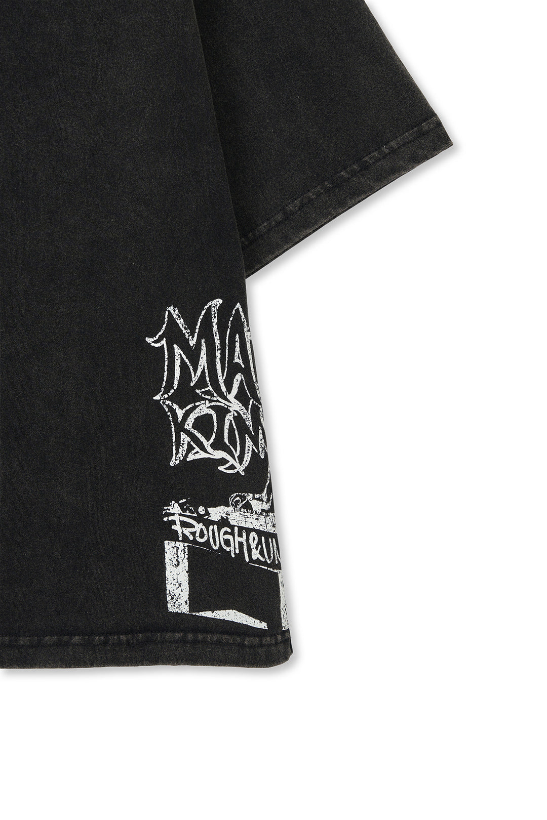 Matin Kim Vintage Graffiti Artwork Top — Black