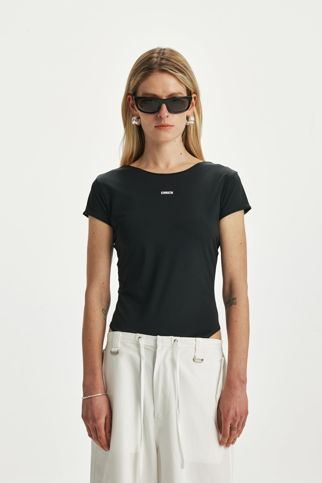 KIMMATIN Stretch Slimfit Bodysuit — Black