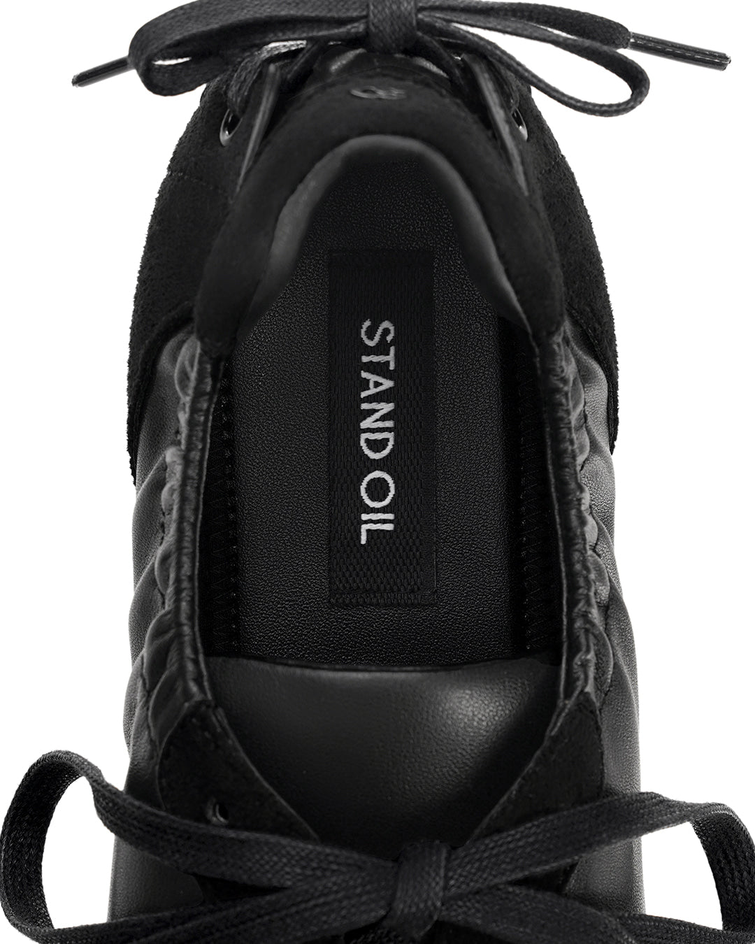Stand Oil Double Tied Sneakers — Black