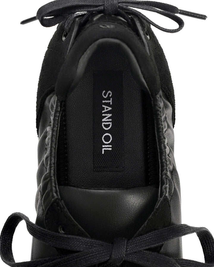 Stand Oil Double Tied Sneakers — Black