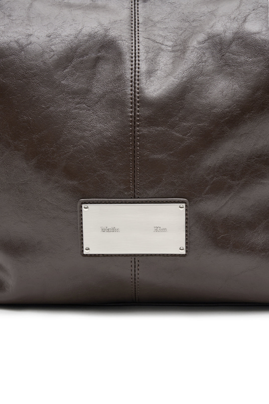 Matin Kim Stud Point Large Shoulder Bag — Brown