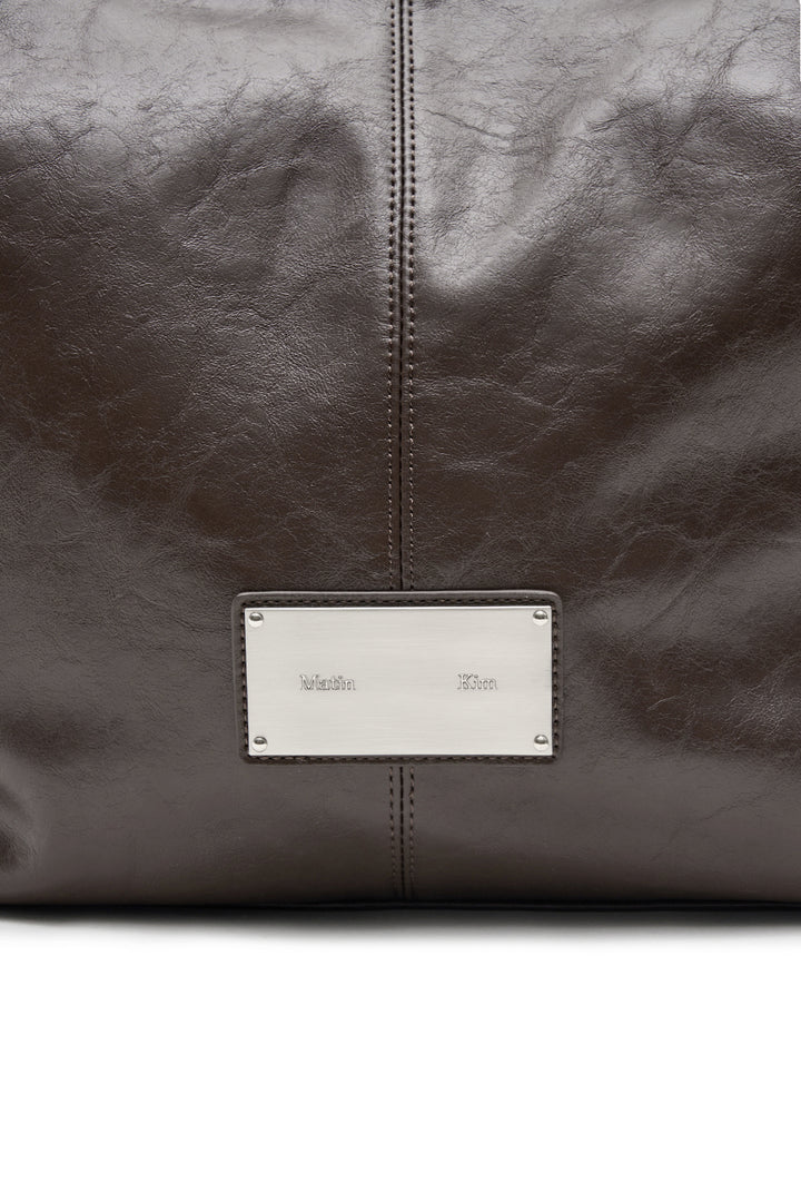 Matin Kim Stud Point Large Shoulder Bag — Brown