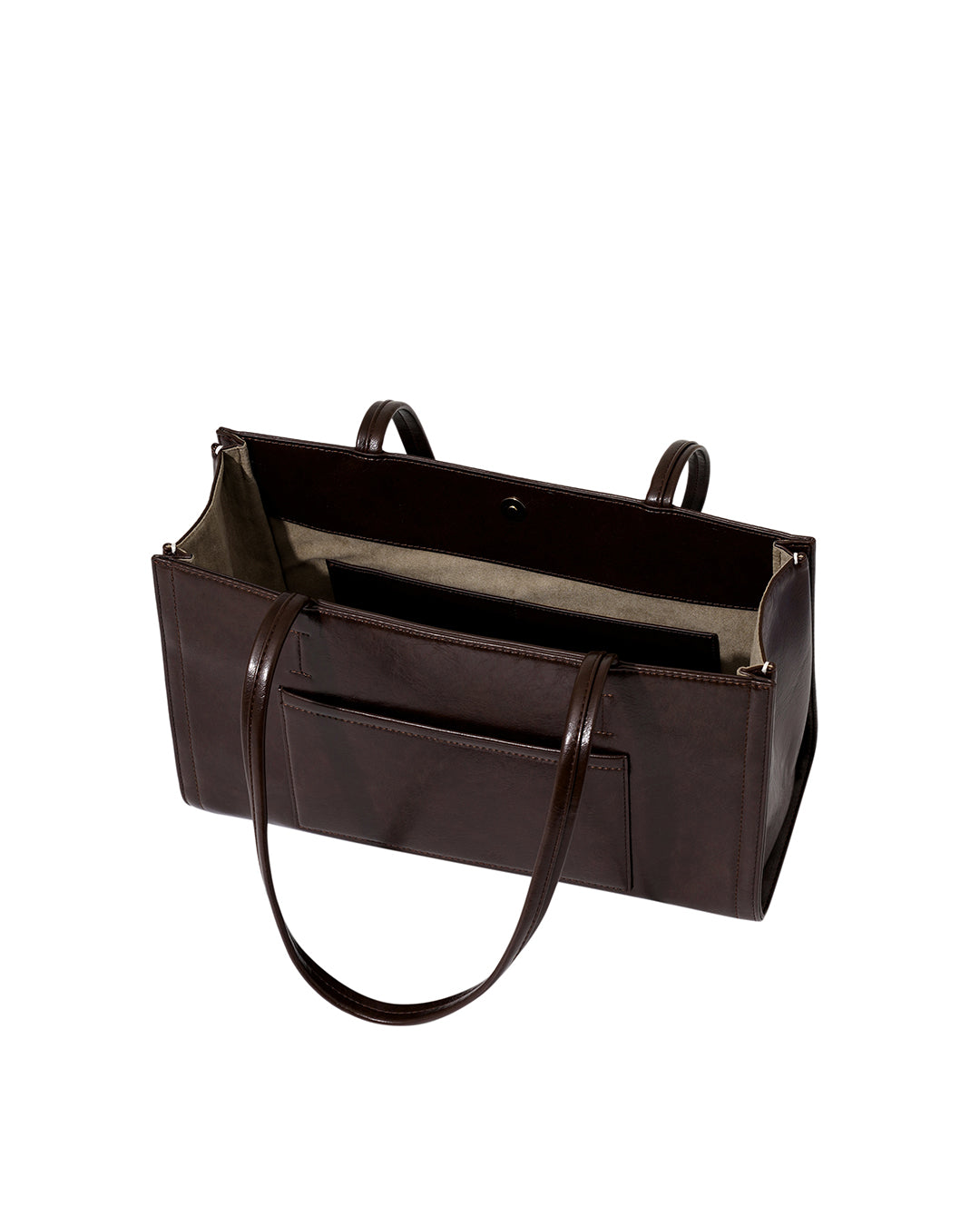 Stand Oil Oblong Bag — Structured Shoulder — Maroon