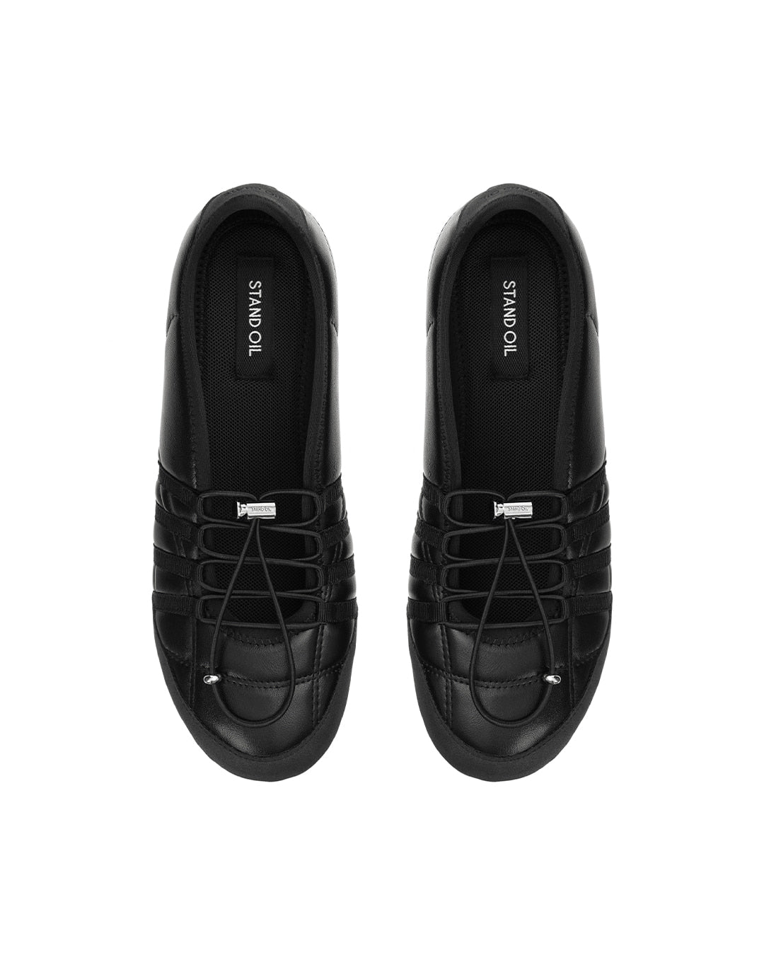 Stand Oil Tie Mary Jane Sneaker — Black
