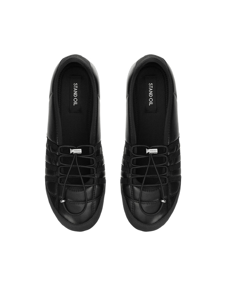 Stand Oil Tie Mary Jane Sneaker — Black