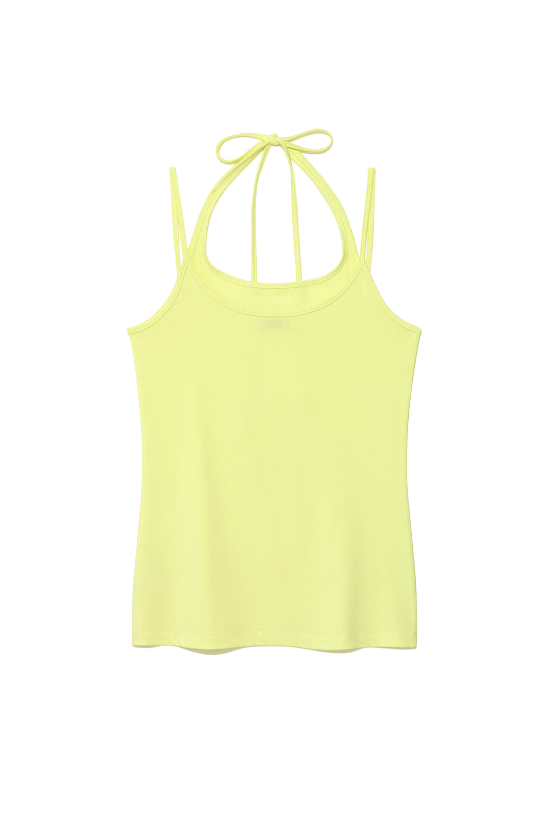 Matin Kim String Halter Neck Tank Top — Yellow