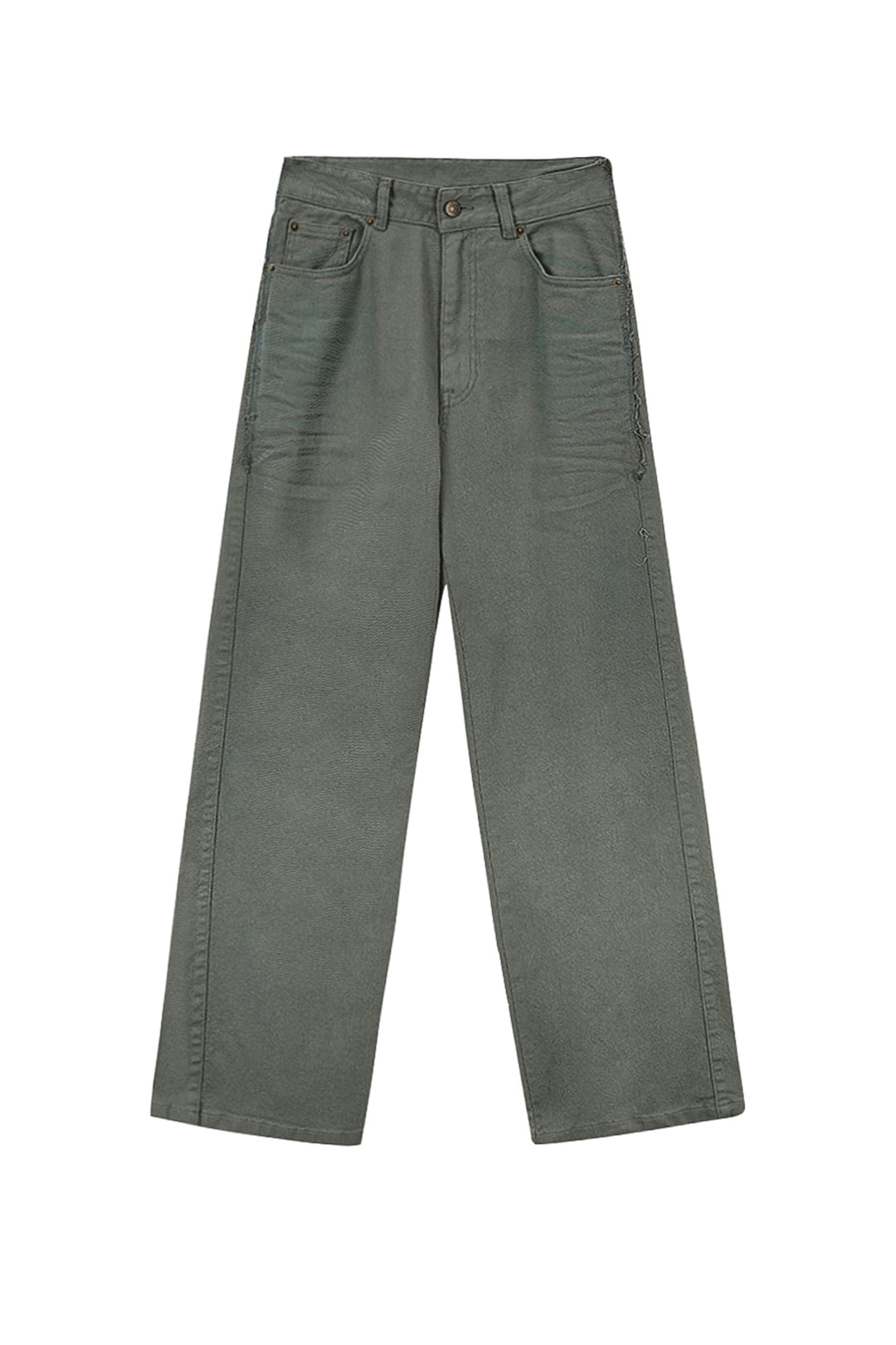 Matin Kim Color Point Washed Denim — Khaki
