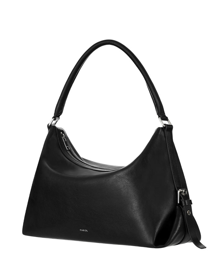 Stand Oil Mushy Bag — Nubuck Slouch Tote — Black