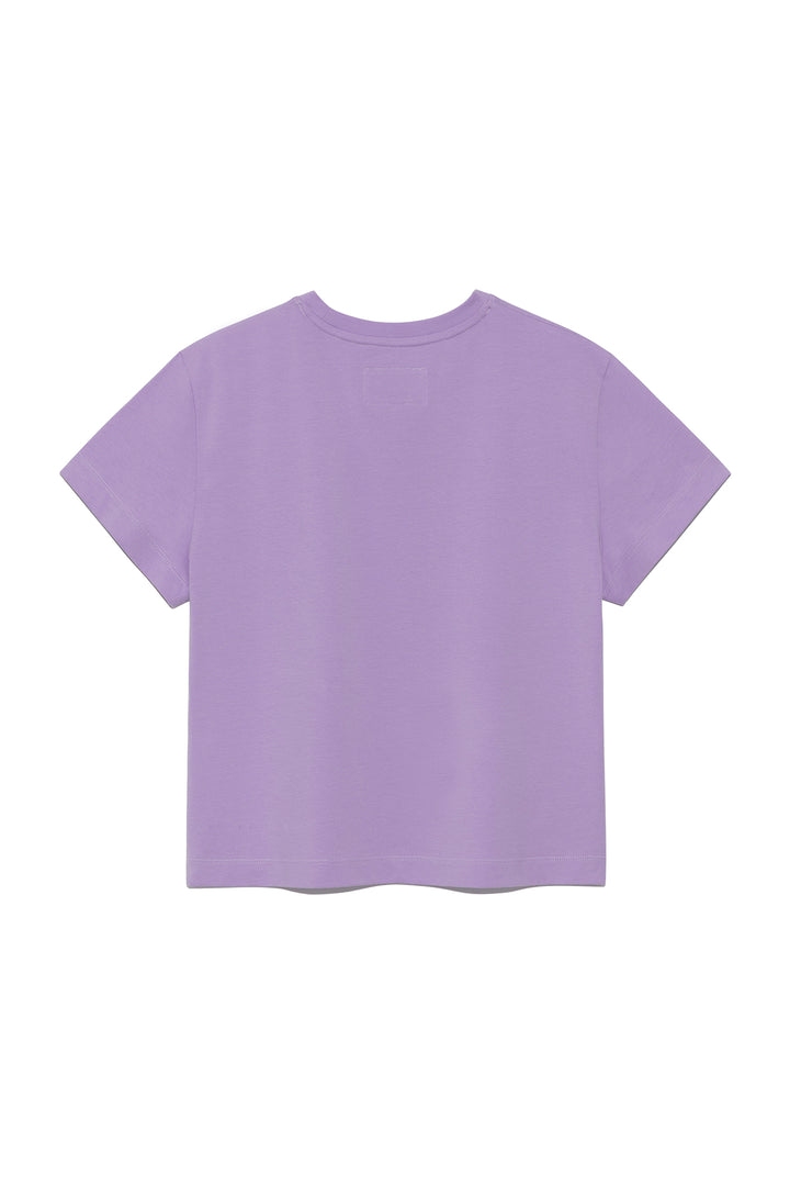 Matin Kim Bubbly Graphic Printing Top Lilac