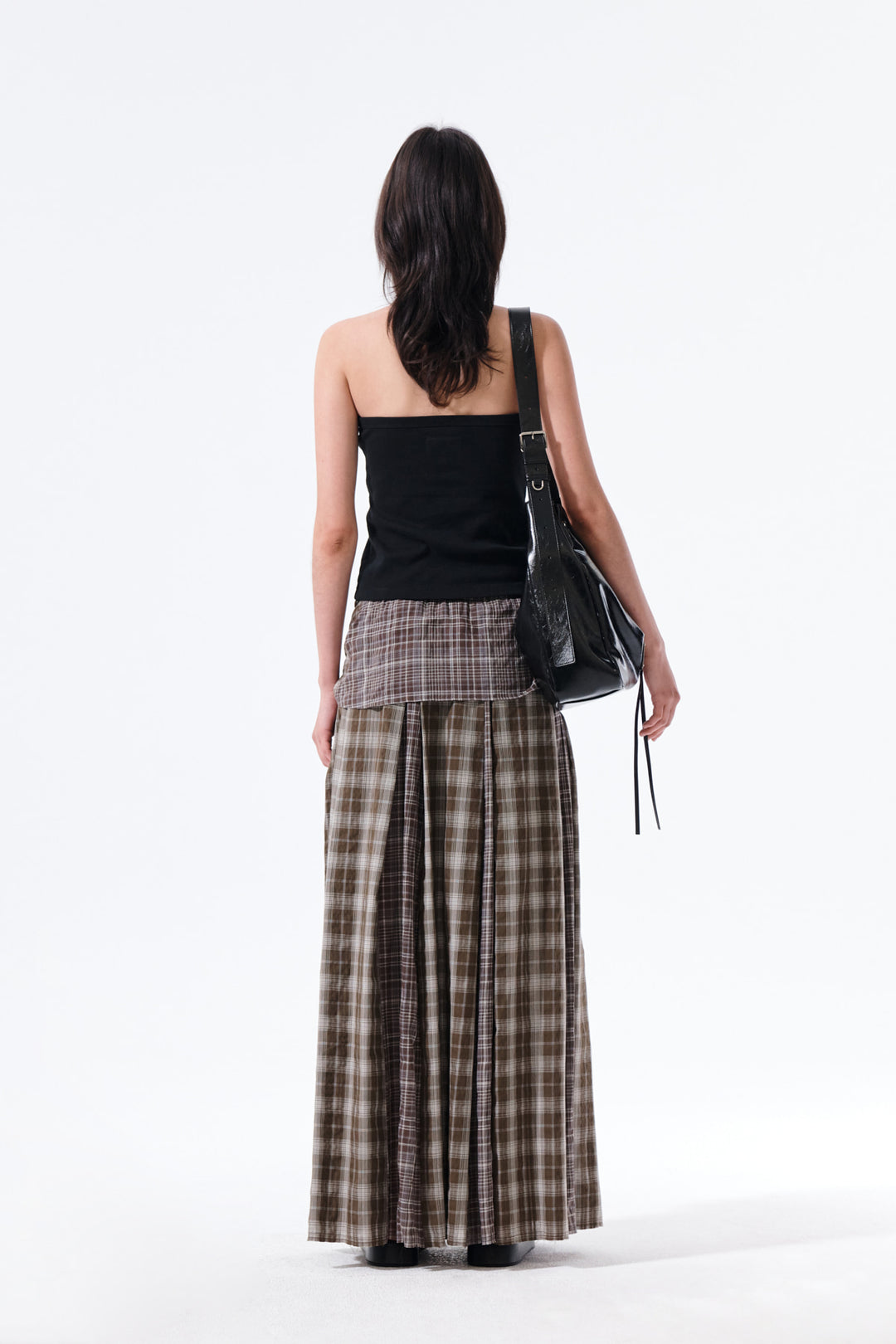 Matin Kim Label Detail Halter Tank — Black