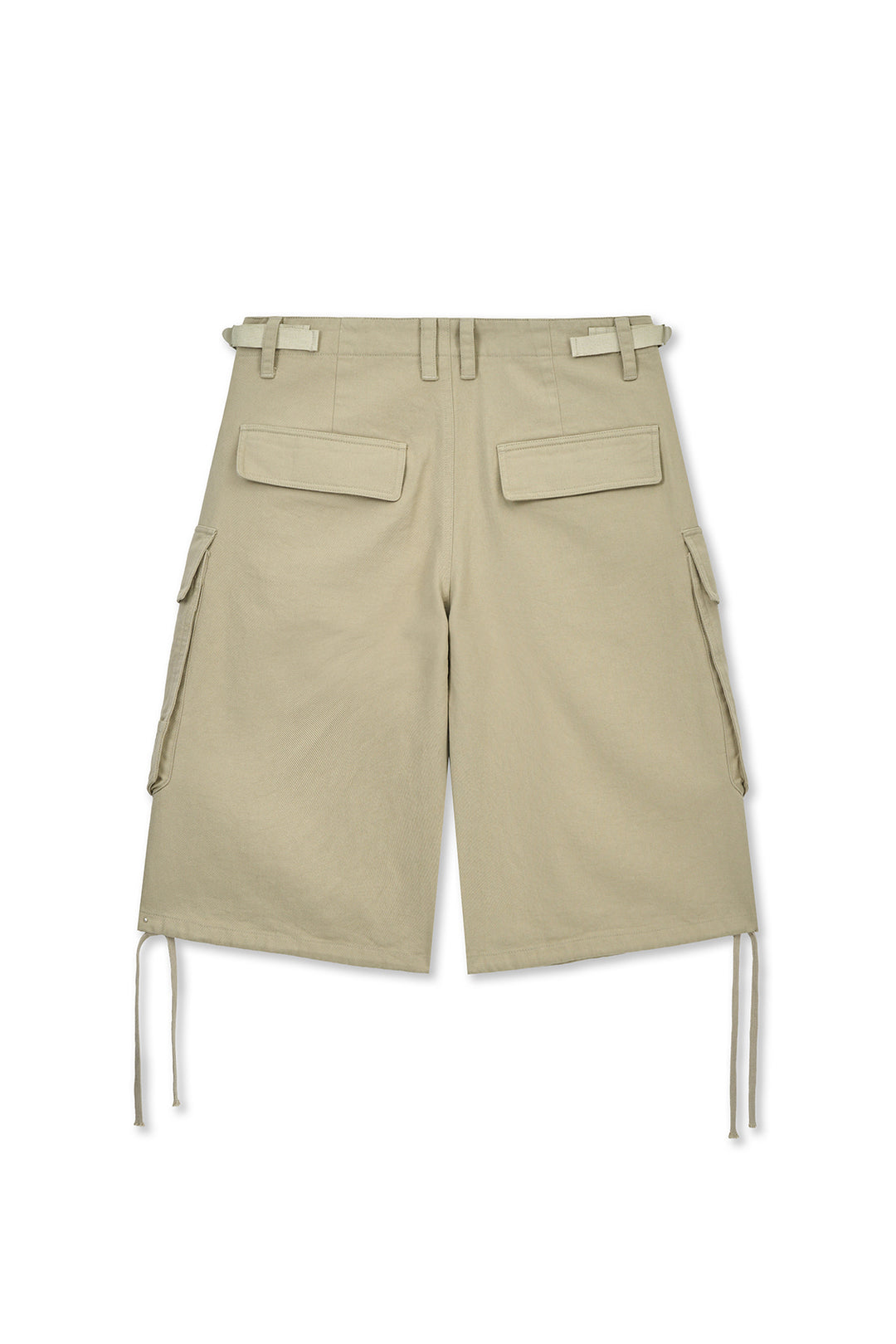 Matin Kim Utility Cargo Bermuda Shorts — Beige