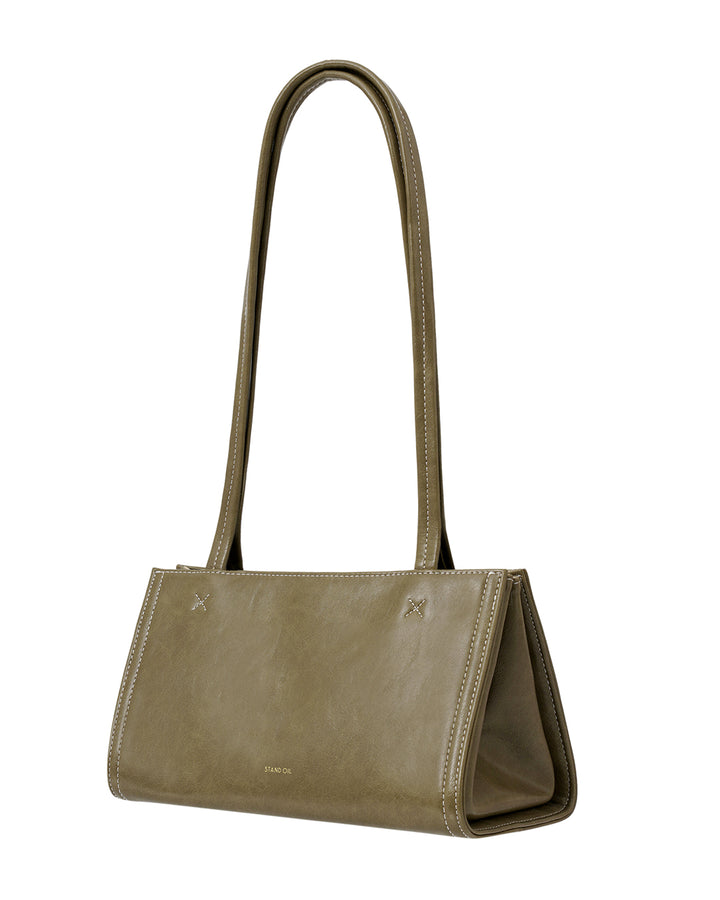 Stand Oil Oblong Tiny Shoulder Bag — Basil green